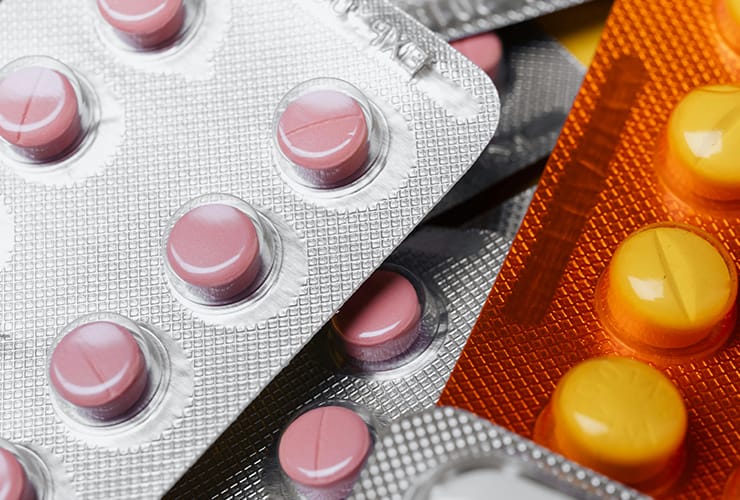 Image of a stack of different medication