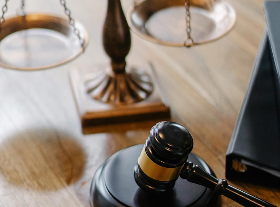 Image of gavel and striking block